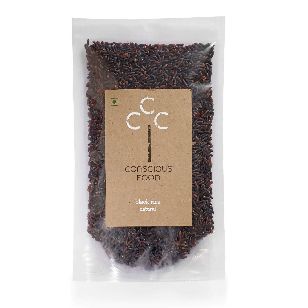 Conscious Food Natural Unpolished Black Rice | Grocsy