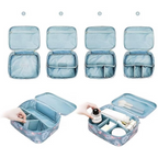 Bronson Professional Portable Dividers Travel Cosmetic Bag Organizer | Grocsy