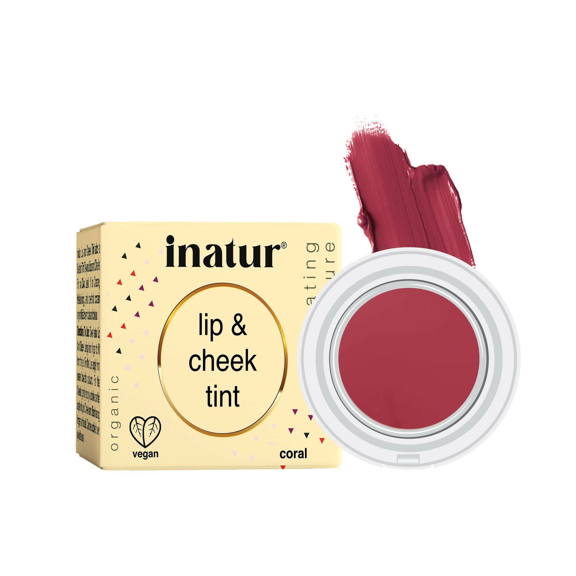 Inatur Lip and Cheek Tint Coral | Grocsy