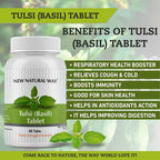 New Natural Way Tulsi (Basil) Tablets | Grocsy