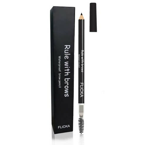 FLiCKA Rule with Brows Brow Pencil - Black | Grocsy