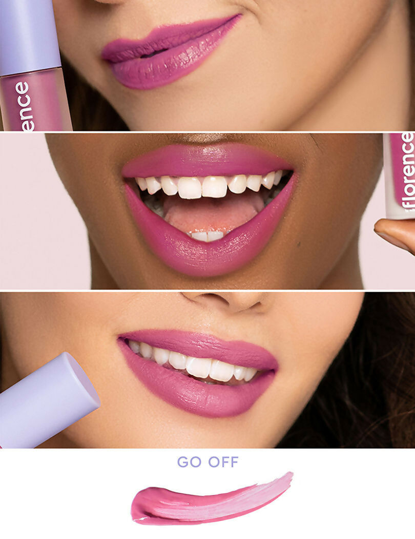 Florence by Mills Be A VIP Velvet Liquid Lipstick - Go Off (Rosey Pink) | Grocsy
