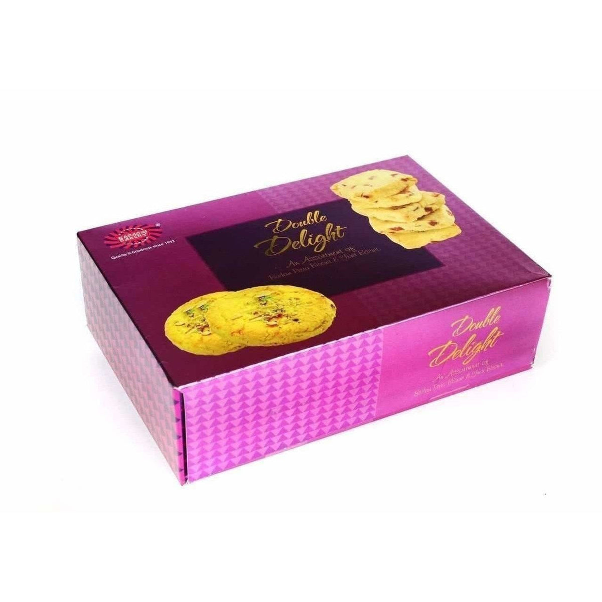 Karachi Bakery Double Delight Fruit Biscuit with Badam and Pista | Grocsy