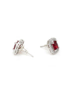 stone stud (Red) - Ruby Raang | Grocsy