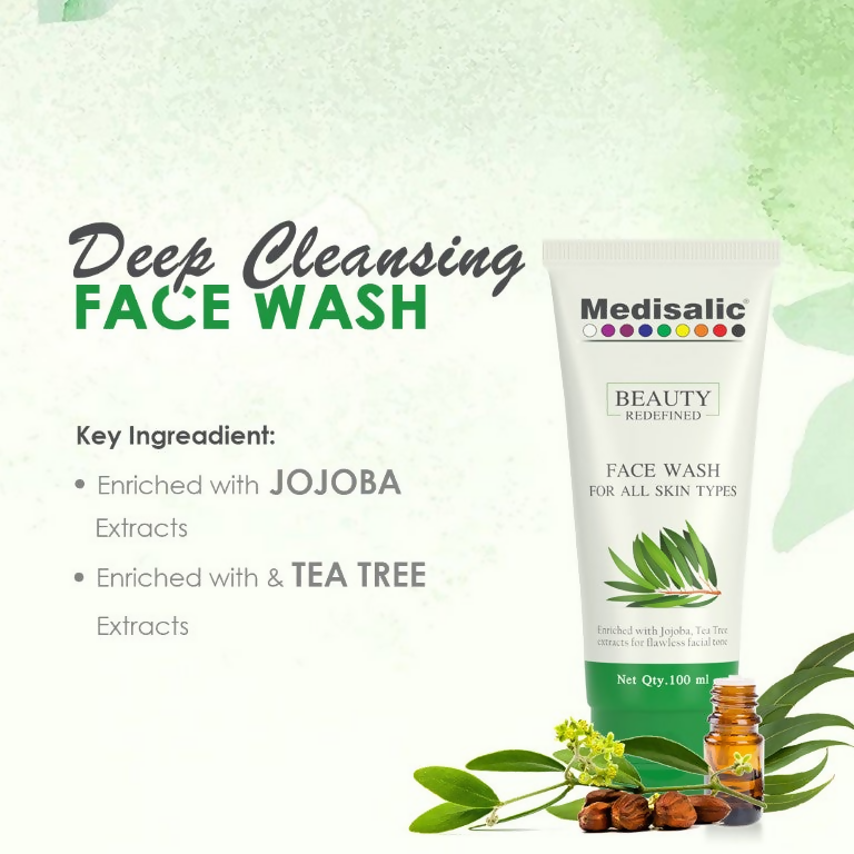 Torque's Medisalic Face Wash Enriched With Jojoba And Tea Tree Extracts For All Skin Types | Grocsy