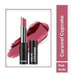 FLiCKA Wear Me Everywhere Creamy Matte Lipstick Caramel Cupcake - Pink Nude | Grocsy