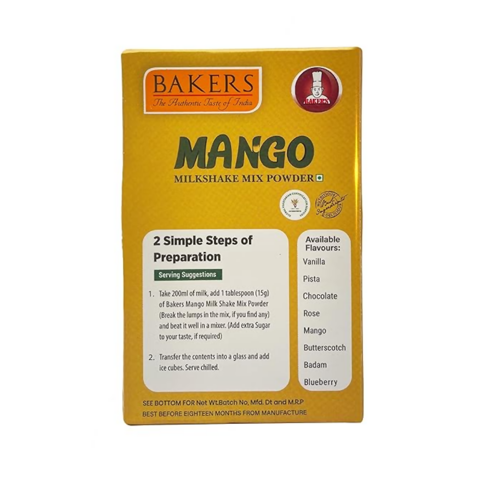 BAKERS Milk Shake Mix - Mango Flavour | Grocsy