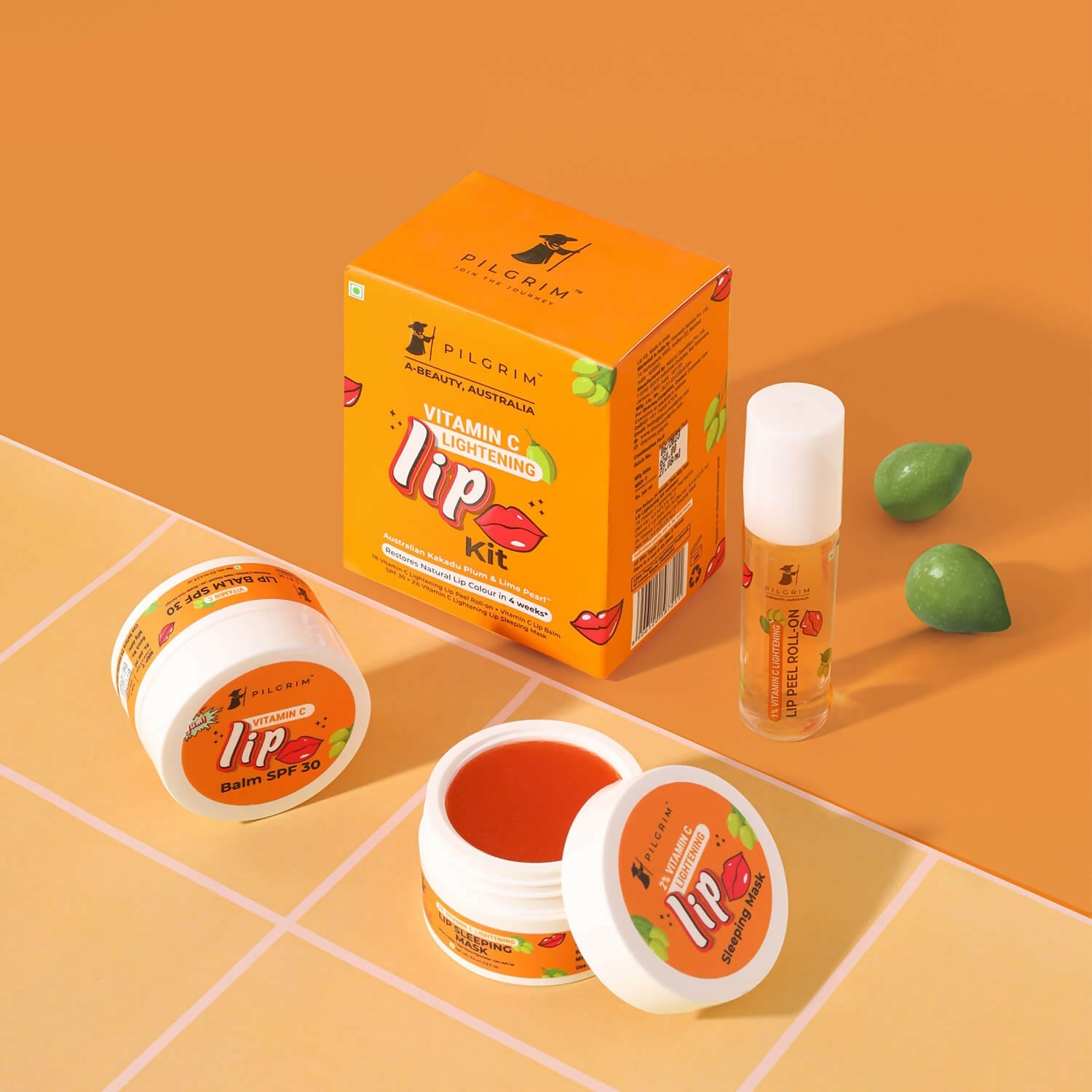 Pilgrim Vitamin C Lip Lightening Kit | Grocsy