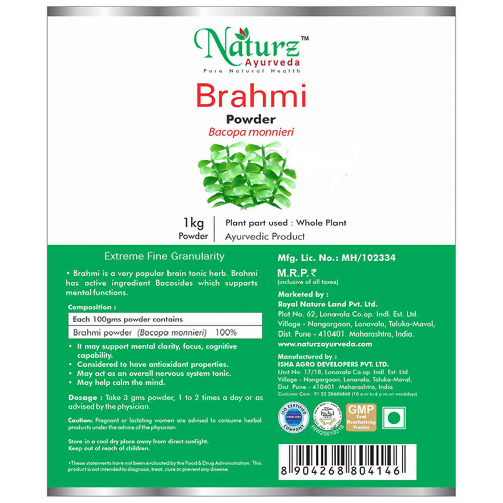Naturz Ayurveda Brahmi Powder | Grocsy