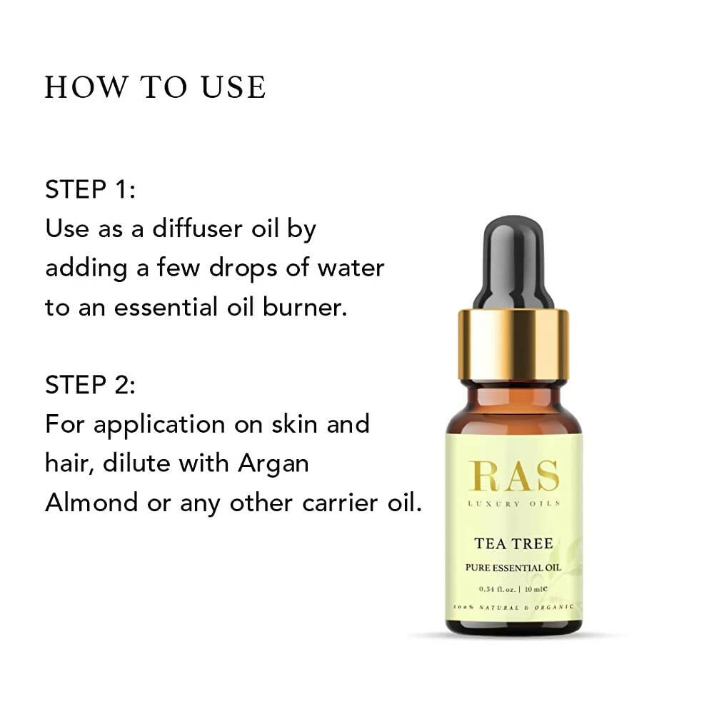 Ras Luxury Oils Tea Tree Pure Essential Oil | Grocsy