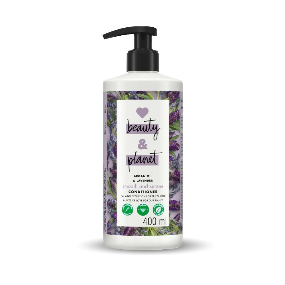 Love Beauty &amp; Planet Argan Oil and Lavender Paraben Free Smooth and Serene Conditioner | Grocsy