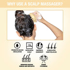 Nykaa Naturals Scalp Massager Brush For Blood Circulation & Natural Hair Growth - Yellow | Grocsy