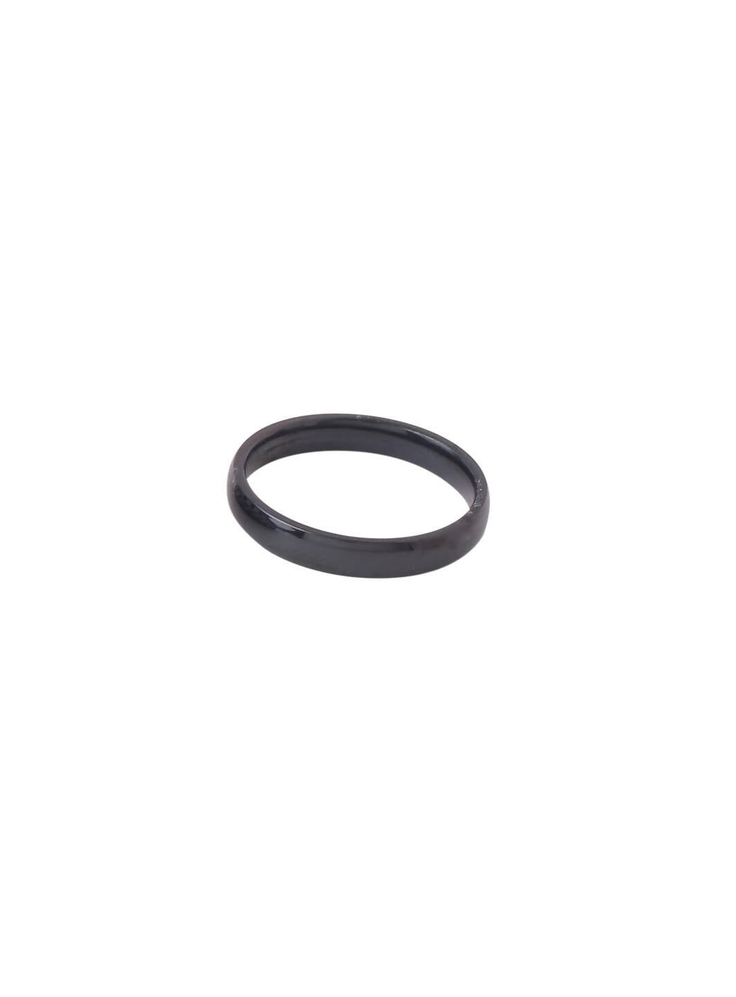 NVR Men's Black Stainless Steel Finger Ring | Grocsy