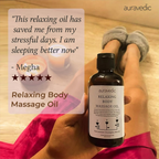 Auravedic Relaxing Body Massage Oil | Grocsy
