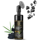 Khadi Natural Activated Bamboo Charcoal Foaming Face Wash With In- Built Face Brush | Grocsy