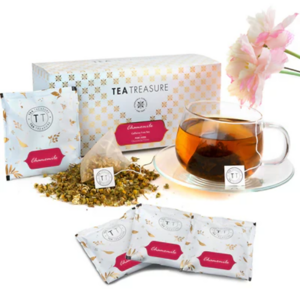 Tea Treasure Pure Chamomile Tea Bags | Grocsy