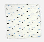 Kindermum Organic Cotton Muslin Swaddle Blanket 110 Cm X 110 Cm - Set Of 2 - Bear And Whale | Grocsy