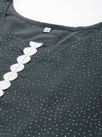 Ahalyaa Women's Traditional wear Ethnic Dress - Grey | Grocsy