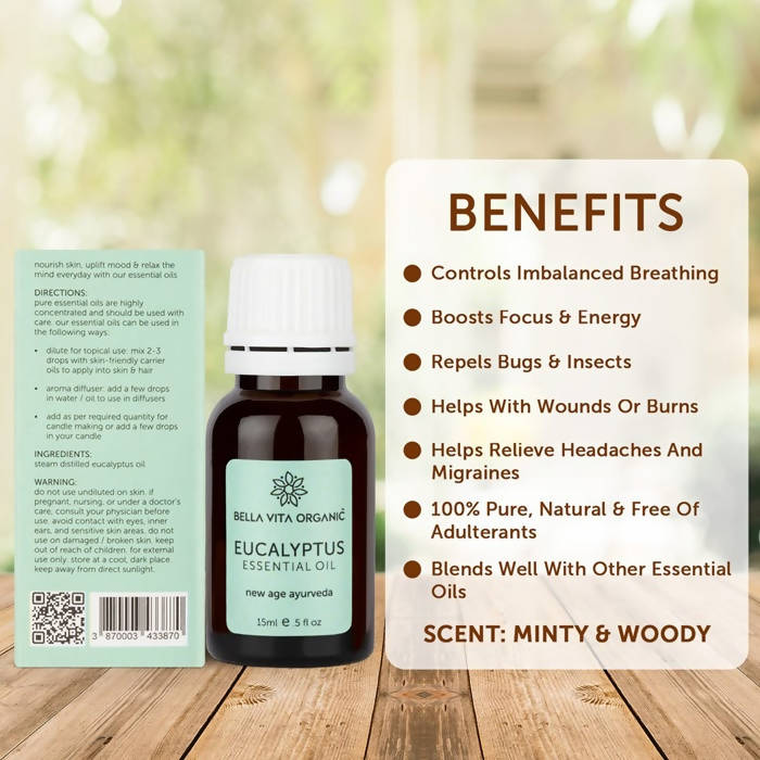 Bella Vita Organic Eucalyptus Essential Oil | Grocsy