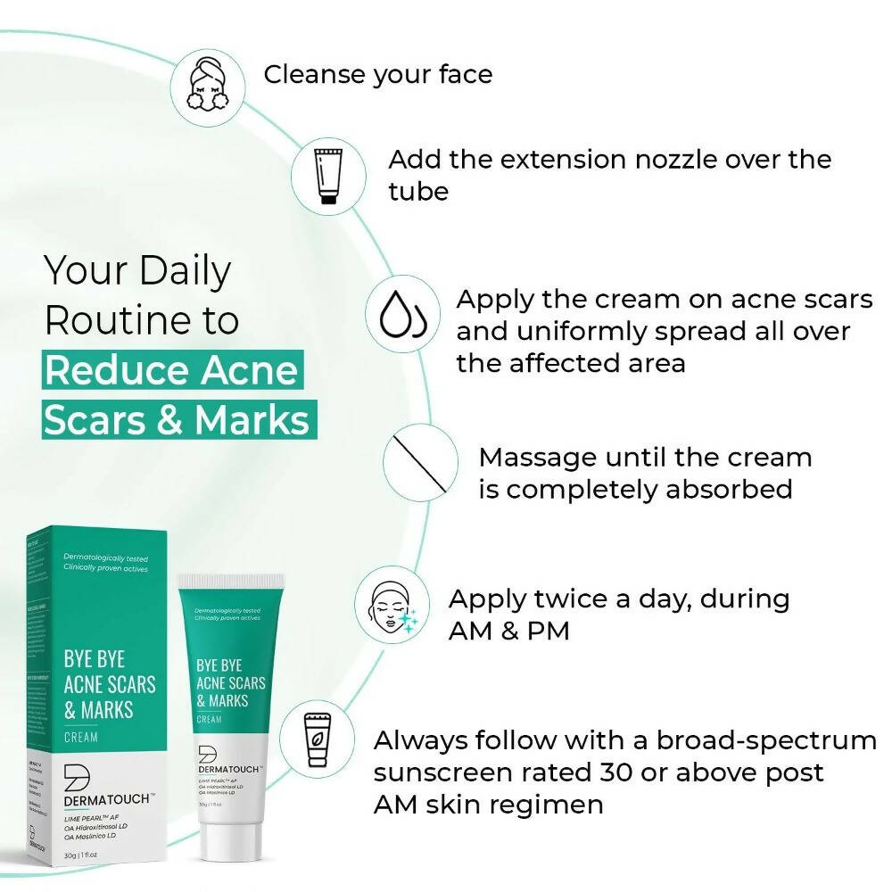 Dermatouch Bye Bye Acne Scars & Marks Cream | Grocsy