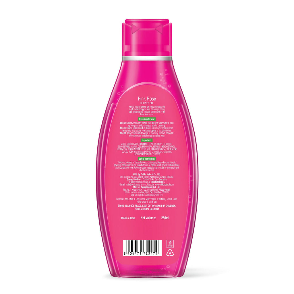 Yuthika Pink Rose Body Wash Shower Gel | Grocsy