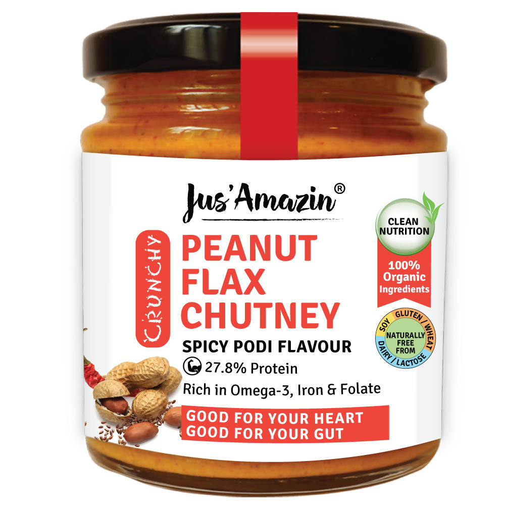 Jus Amazin Peanut Flax Chutney | Grocsy