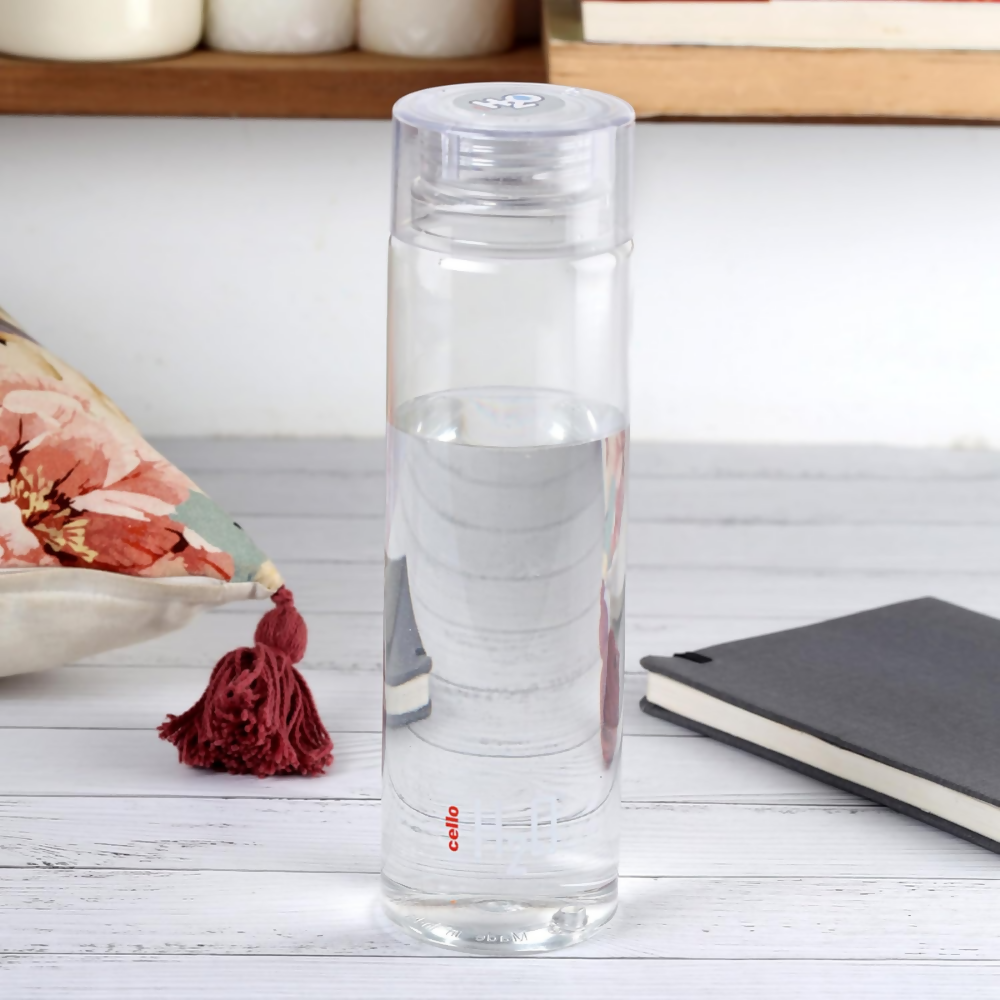 Cello H2O Round Unbreakable Plastic Water Bottle Premium Edition | Grocsy