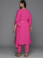 Ahalyaa Women's Traditional wear Kurta Set - Pink | Grocsy