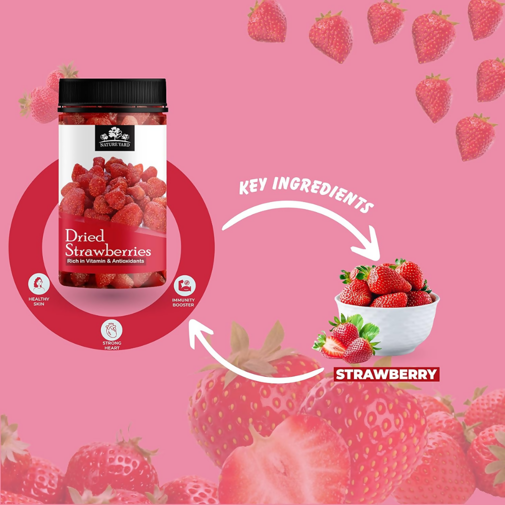 Nature Yard Dried Strawberries | Grocsy
