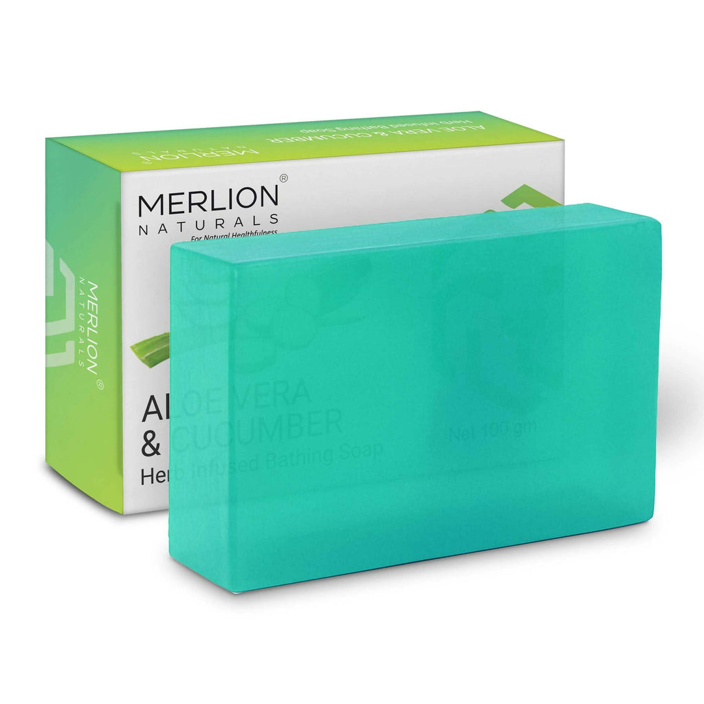 Merlion Naturals Aloe Vera & Cucumber Glycerine Soap | Grocsy