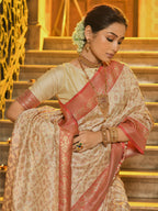Shree Shyam Fashion Rajvastra Red Banarasi Silk Saree | Grocsy
