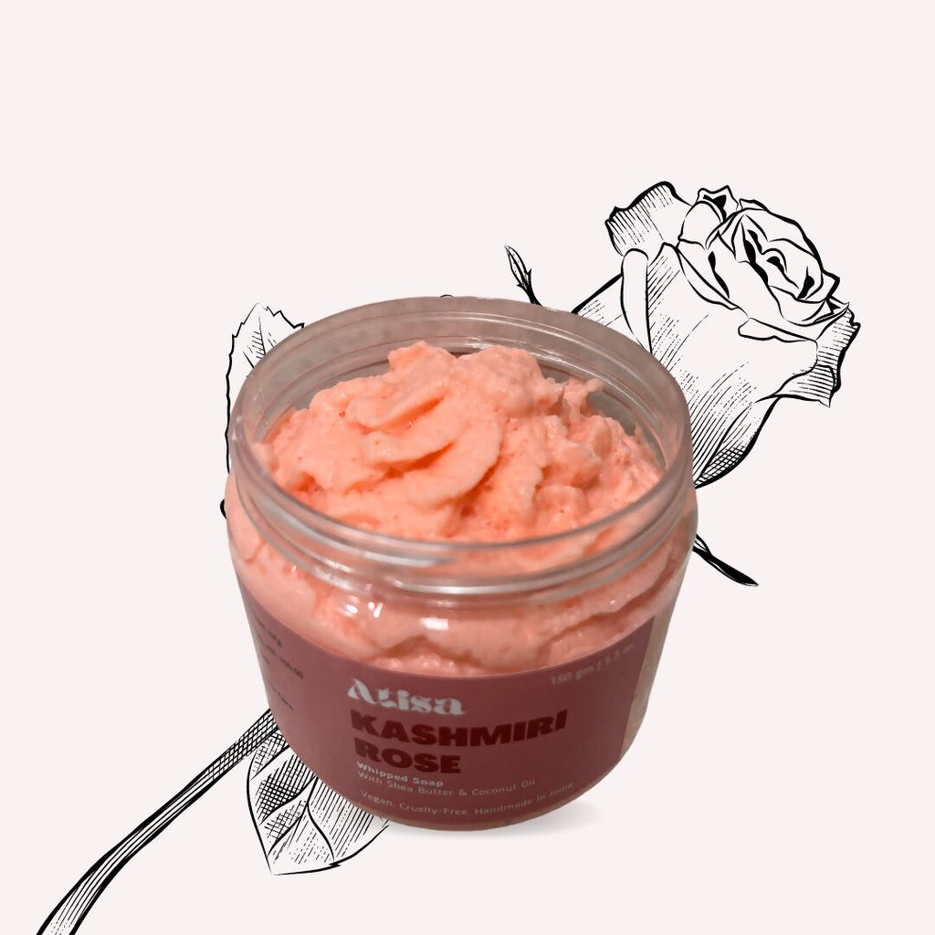 Atisa Kashmiri Rose Whipped Soap | Grocsy