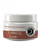 Dermistry Exfoliating Lightening Coffee & Sugar Lip Scrub for Dark Dry Chapped Lips & Pigmentation | Grocsy