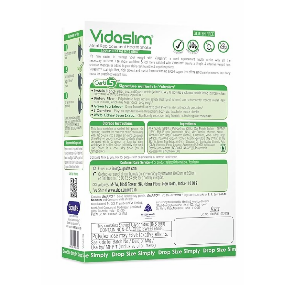Vidaslim Caffe Latte | Grocsy
