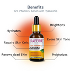 Saffire Naturals 10% Vitamin C Serum Enriched With Hyaluronic | Grocsy