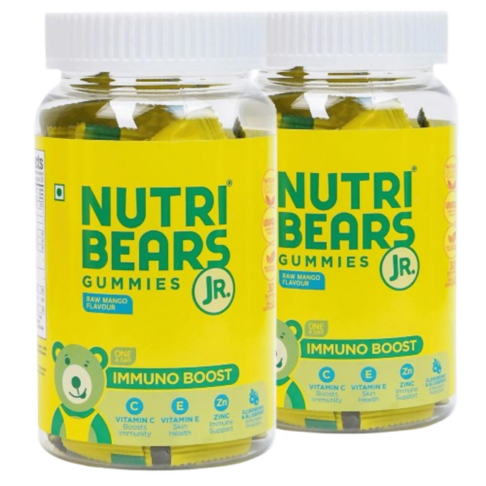 NutriBears Immuno Boost with Vitamin C, E & Zinc Gummies | Grocsy