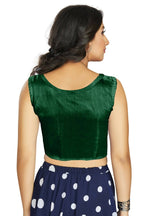 Aastha Fashion Women's Green Art Silk Designer Traditional Readymade Blouse | Grocsy