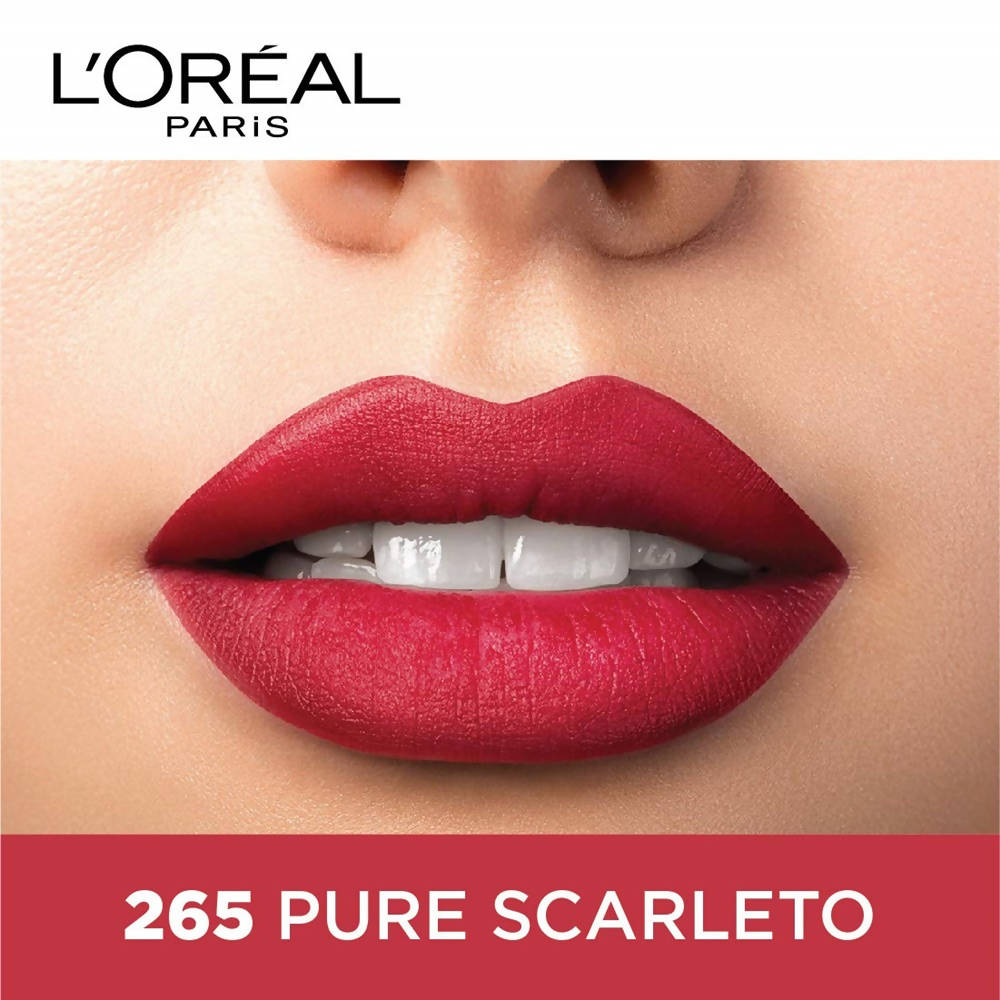 L'Oreal Paris Color Riche Moist Matte Lipstick - 265 Pure Scarleto | Grocsy