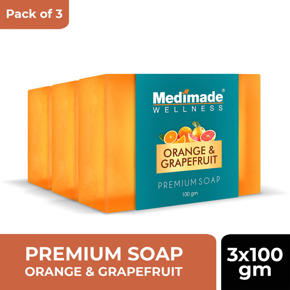 Medimade Wellness Orange & Grapefruit Premium Soap | Grocsy