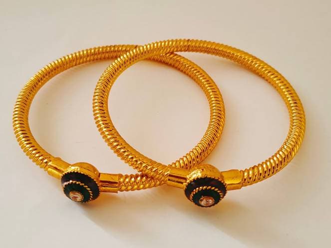 Gold Color Bangles of size 2’6 | Grocsy