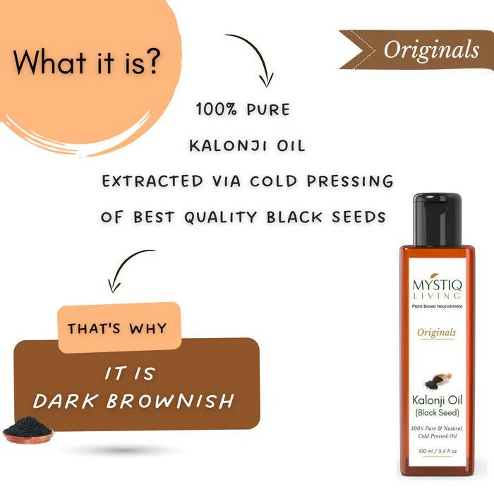 Mystiq Living Originals Kalonji Oil | Grocsy