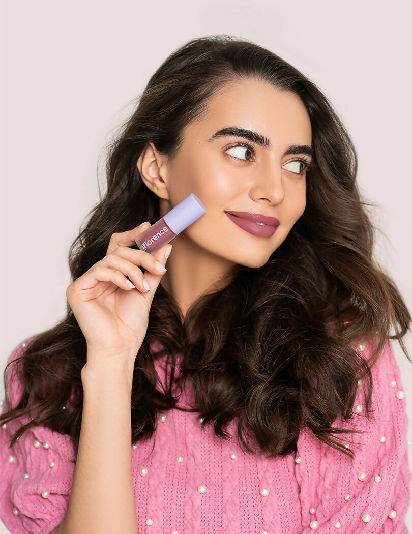 Florence by Mills Be A VIP Velvet Liquid Lipstick - Vibe Check (Rosey Nude) | Grocsy