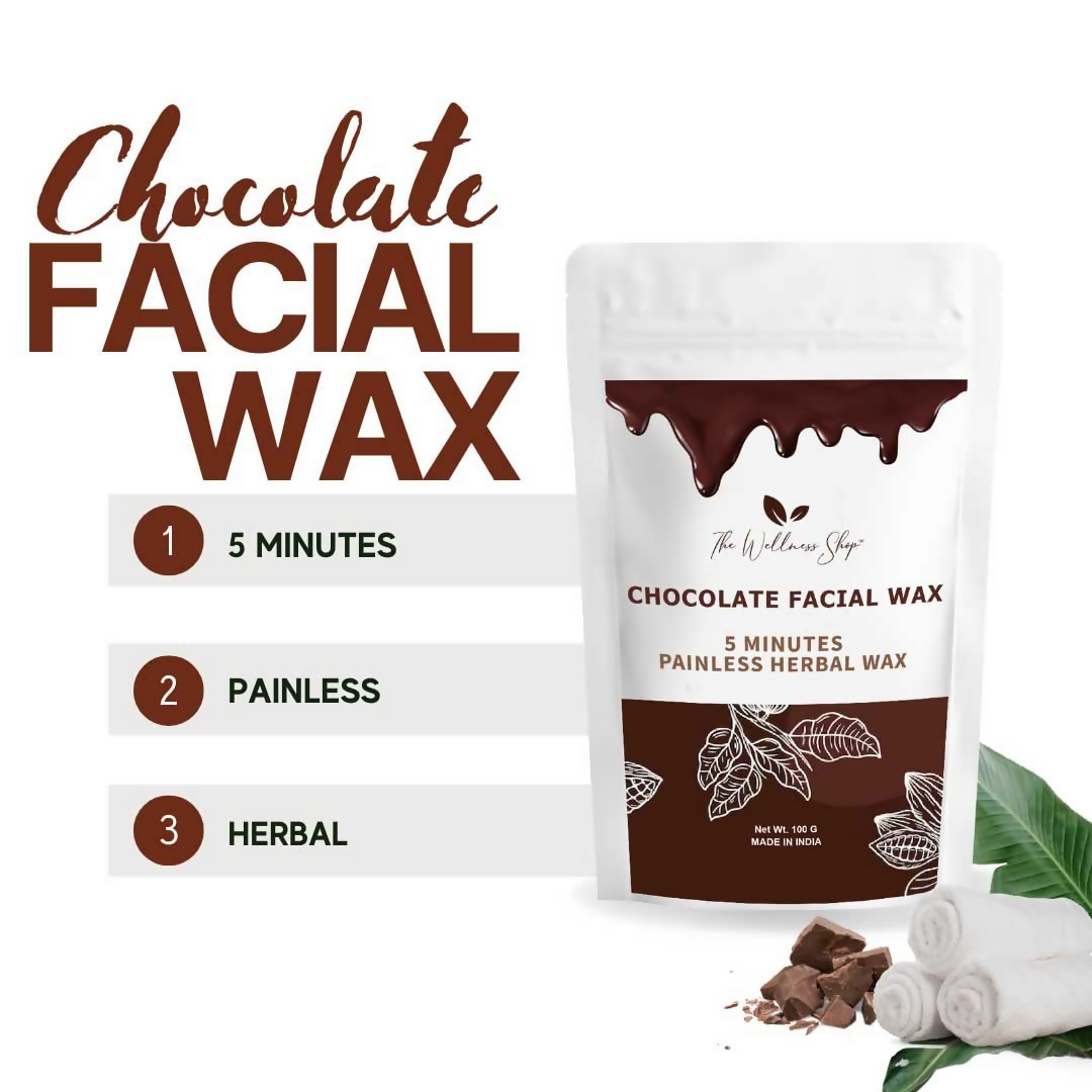 The Wellness Shop Chocolate Facial Wax Powder | Grocsy