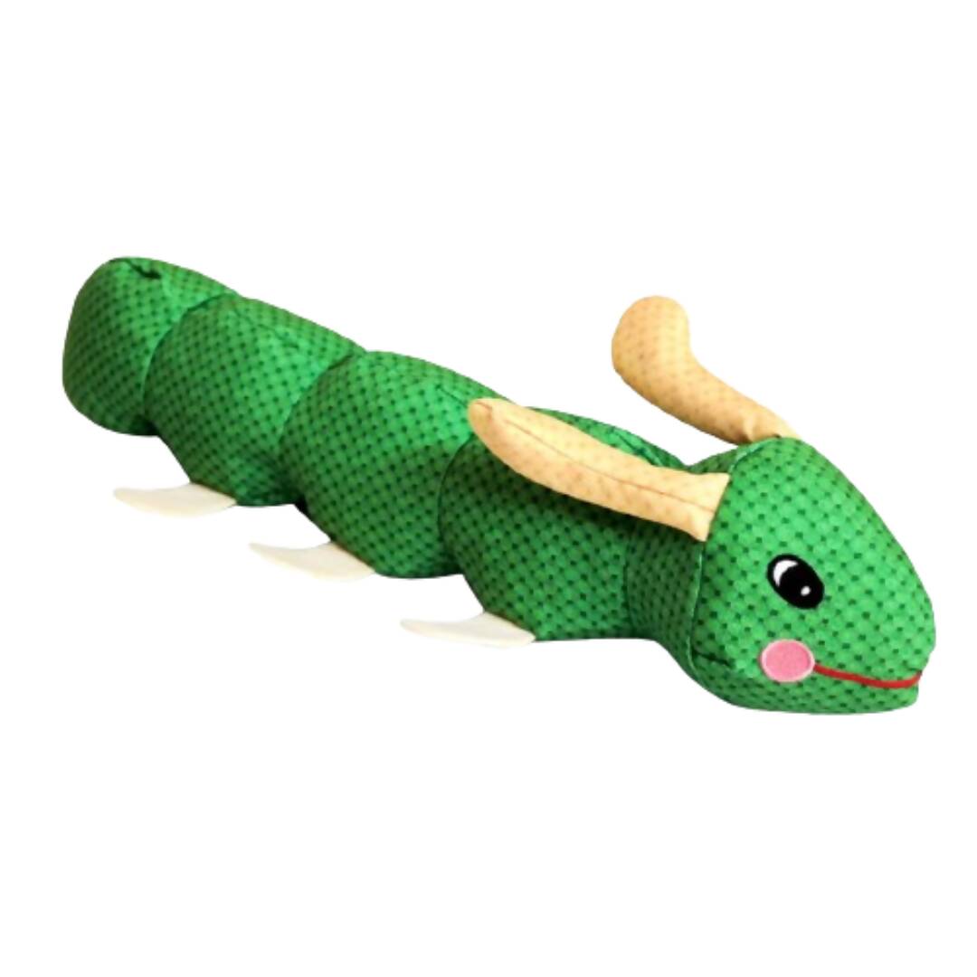 Foodie Puppies Caterpillar Crinkle Squeaky Plush Dog Toy | Grocsy