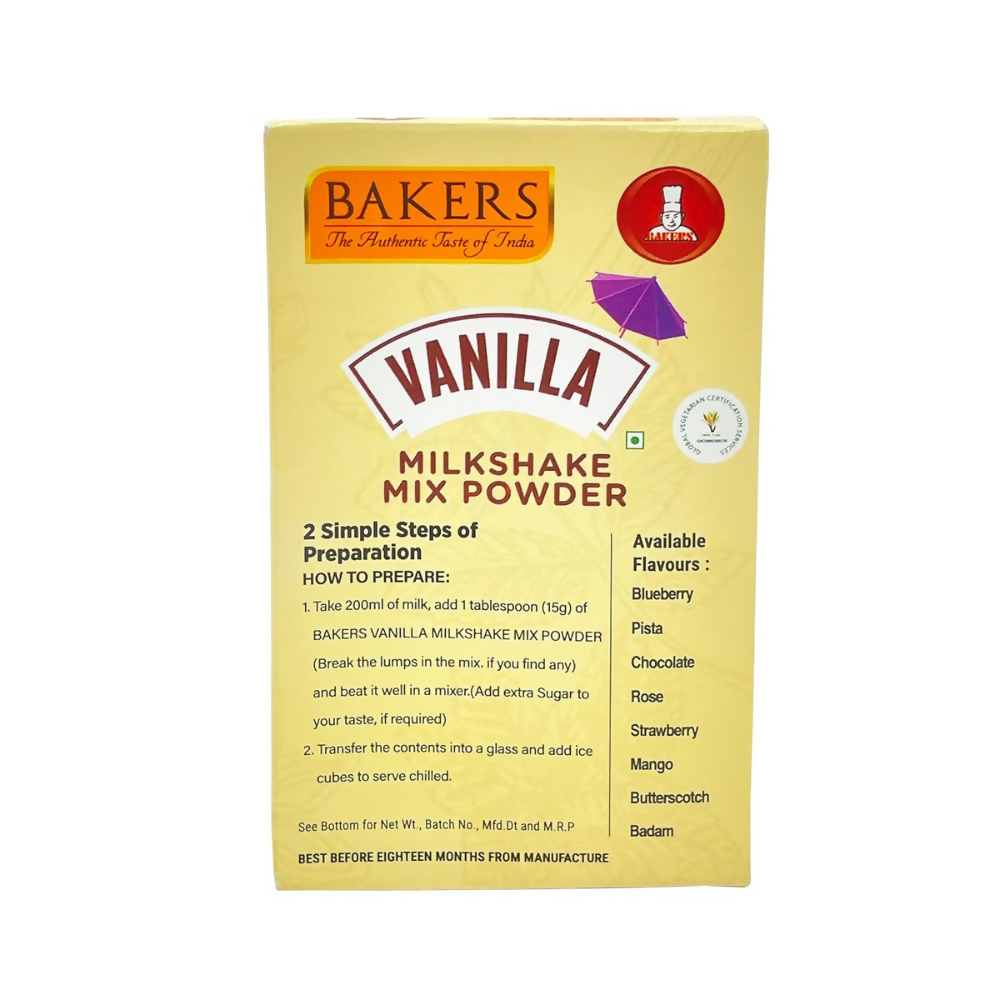 BAKERS Milk Shake Mix Powder - Vanilla Flavor | Grocsy