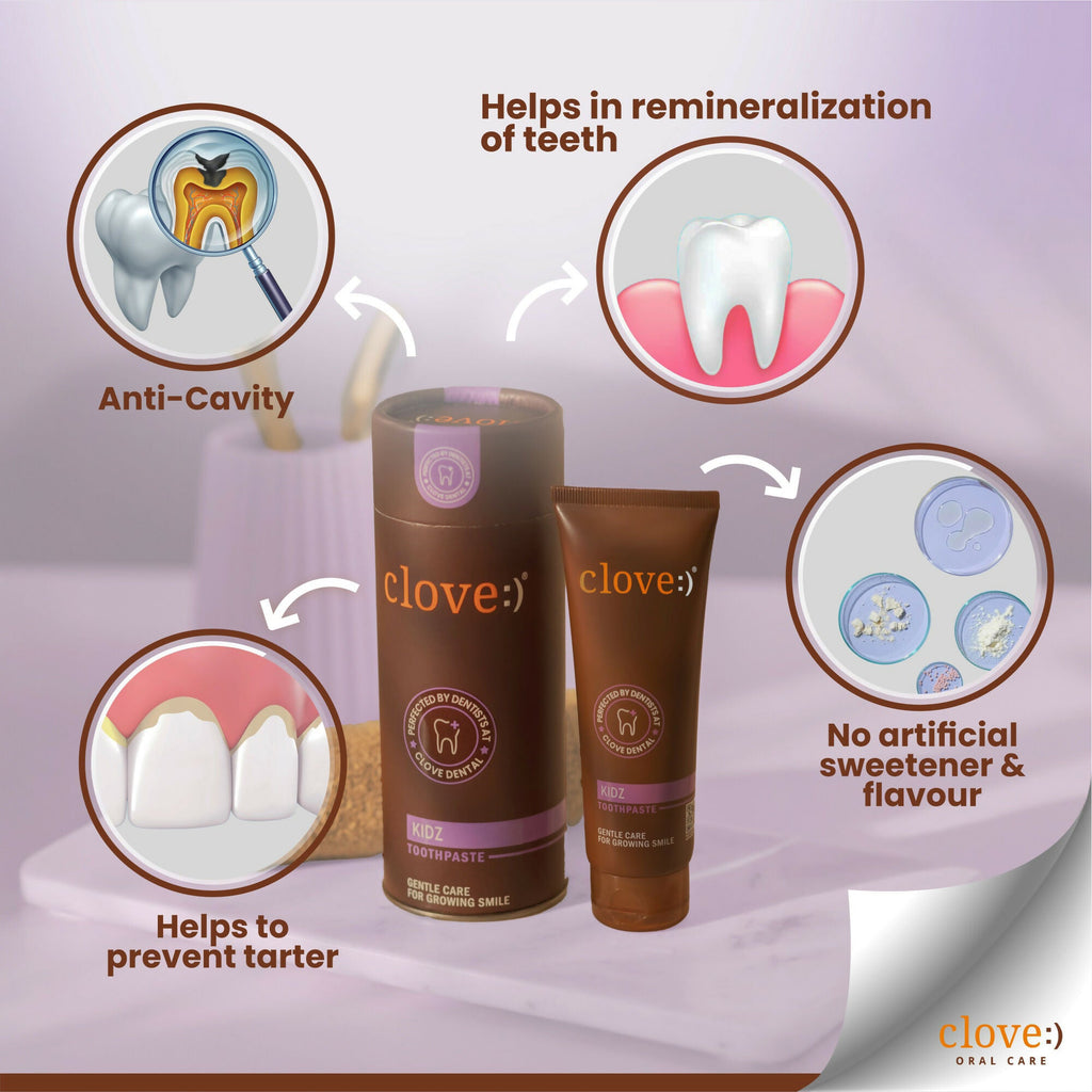 Clove Kids Toothpaste (3+years) Natural Strawberry Flavour | Grocsy