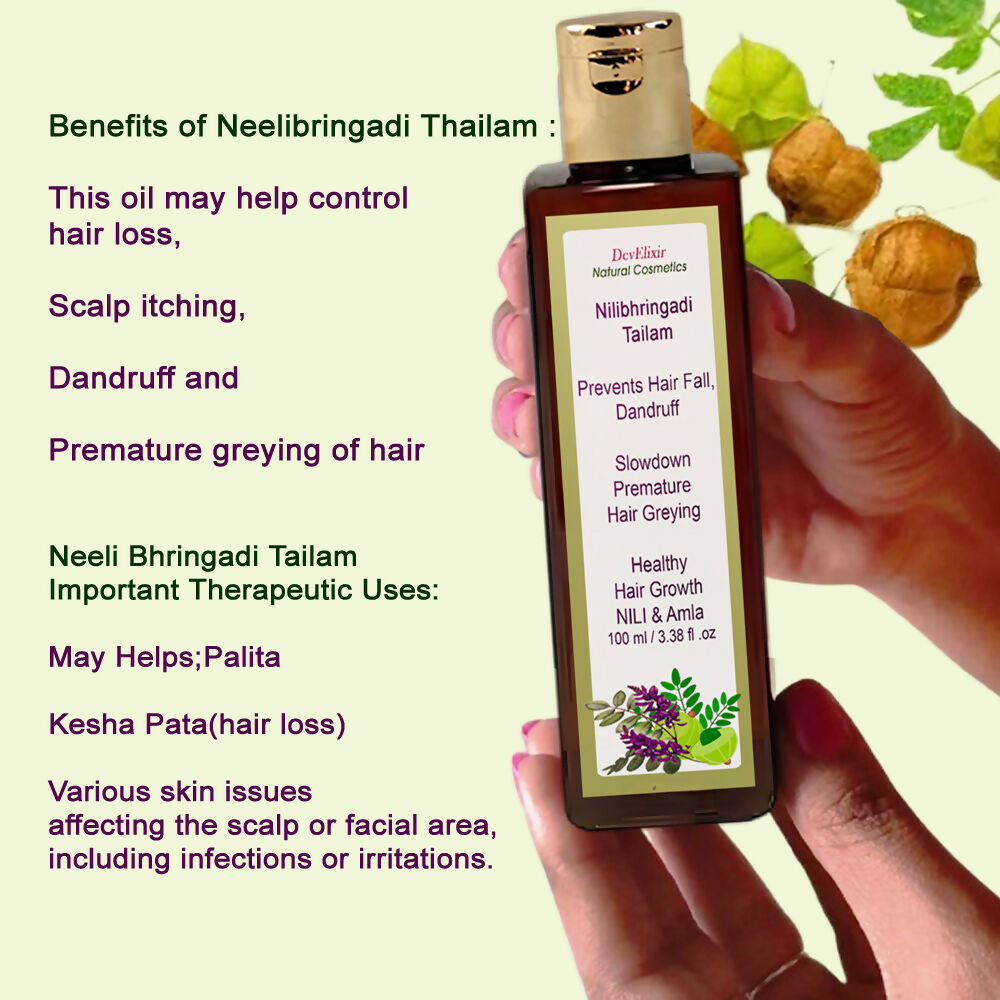 DevElixir Neeli Bhringadi Hair Oil | Grocsy