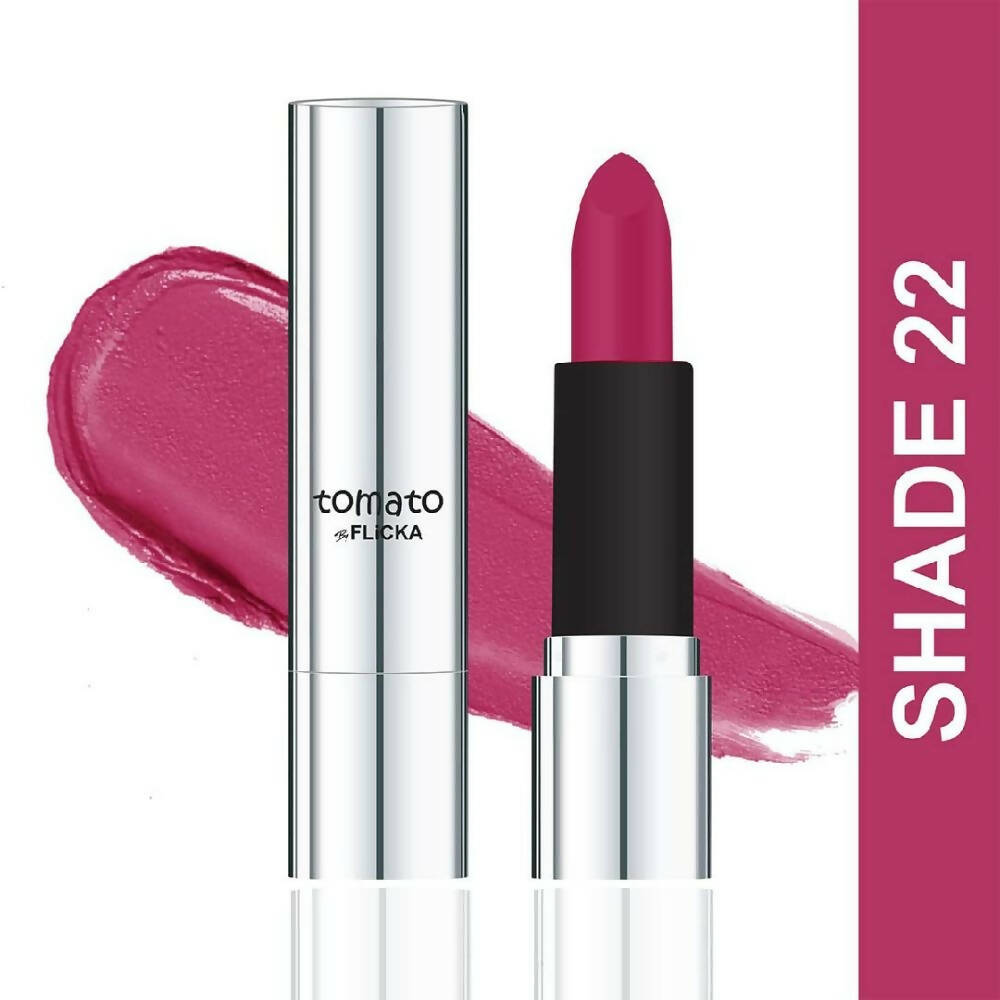 Flicka Tomato Magenta Matte Finish Lipstick Shade 22 | Grocsy