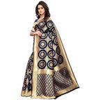Vamika Banarasi Jaquard Blue Weaving Saree (Banarasi 27) | Grocsy