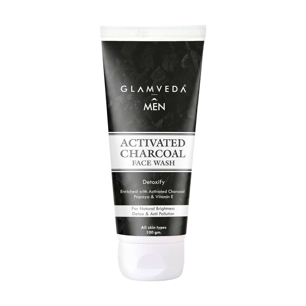 Glamveda Activated Charcoal Detox Face Wash | Grocsy
